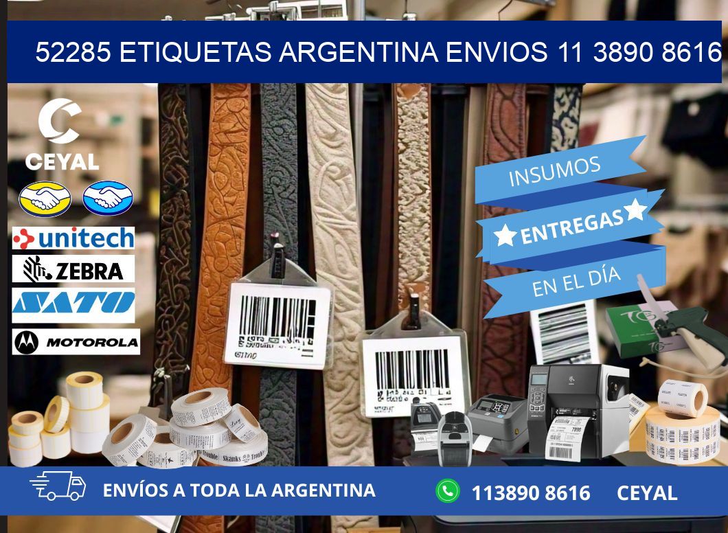 52285 ETIQUETAS ARGENTINA ENVIOS 11 3890 8616