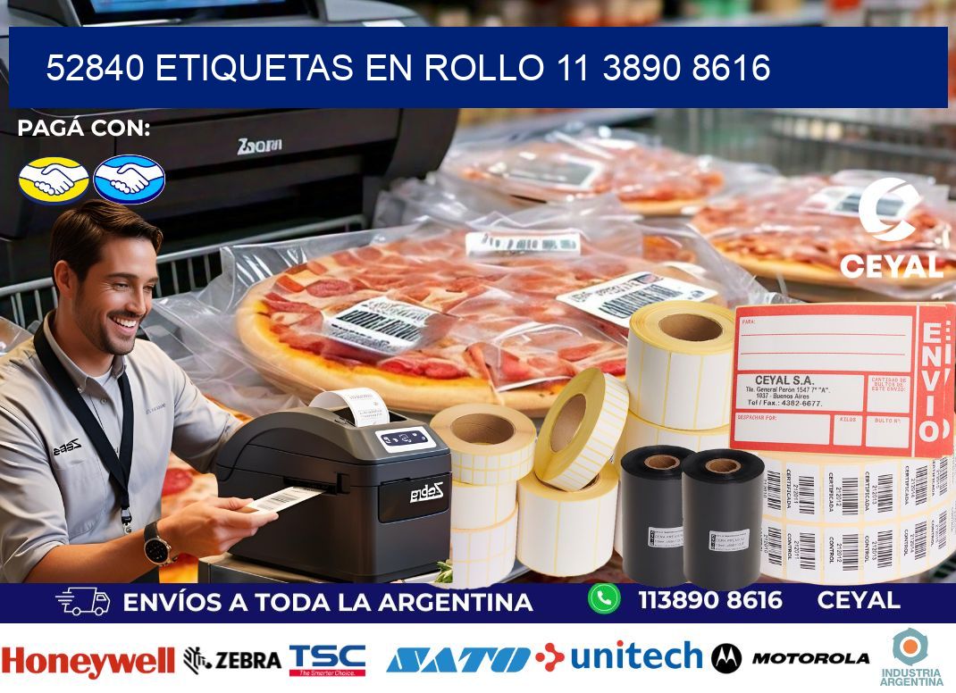 52840 ETIQUETAS EN ROLLO 11 3890 8616