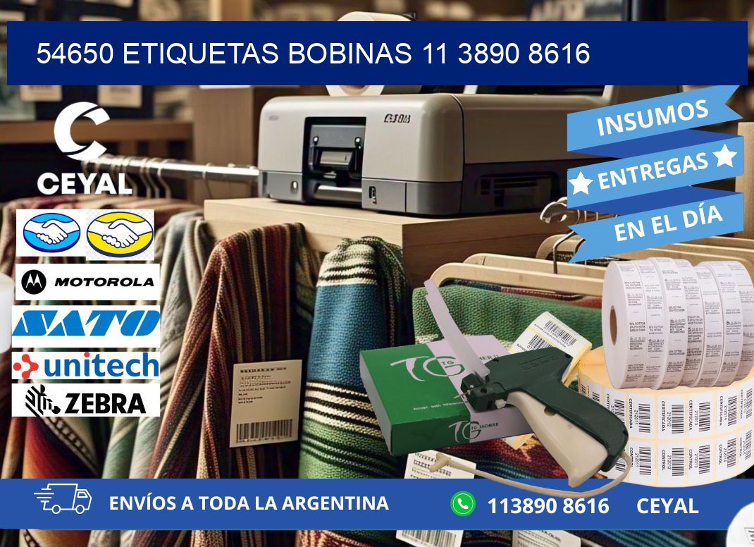 54650 ETIQUETAS BOBINAS 11 3890 8616