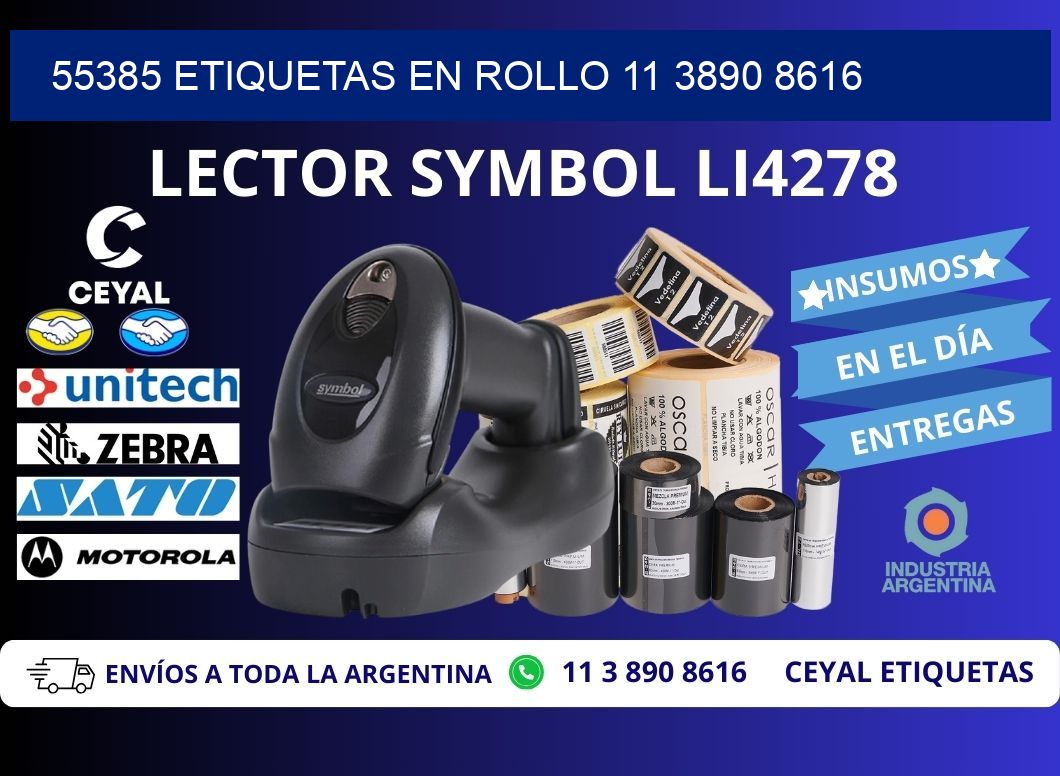 55385 ETIQUETAS EN ROLLO 11 3890 8616