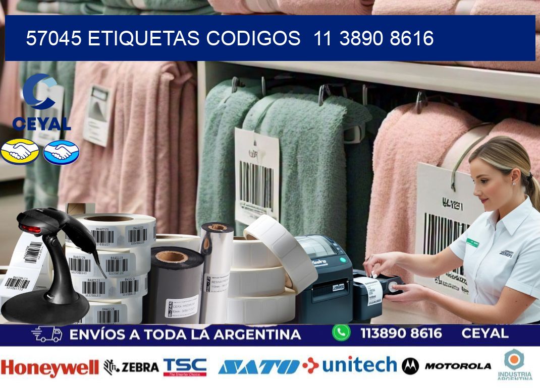 57045 ETIQUETAS CODIGOS  11 3890 8616