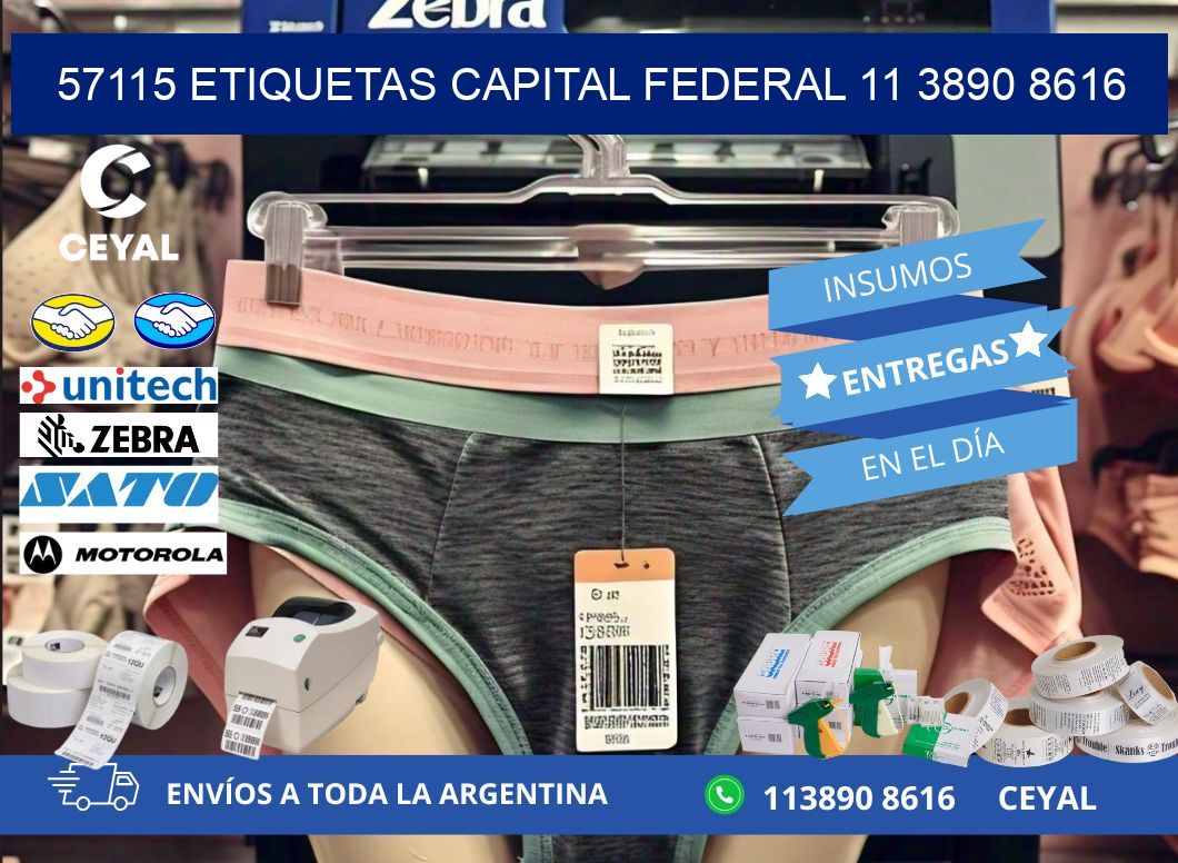 57115 ETIQUETAS CAPITAL FEDERAL 11 3890 8616