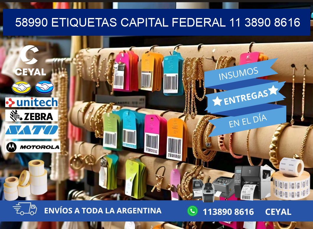 58990 ETIQUETAS CAPITAL FEDERAL 11 3890 8616