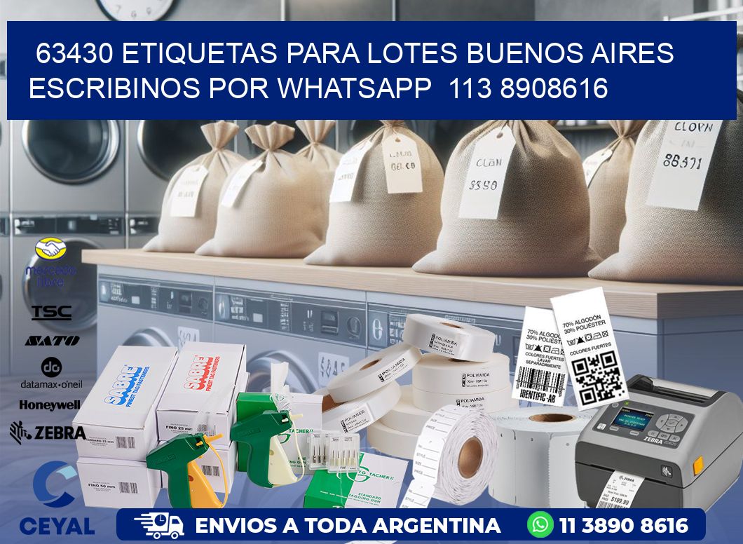 63430 ETIQUETAS PARA LOTES BUENOS AIRES ESCRIBINOS POR WHATSAPP  113 8908616
