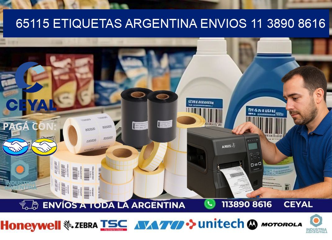 65115 ETIQUETAS ARGENTINA ENVIOS 11 3890 8616