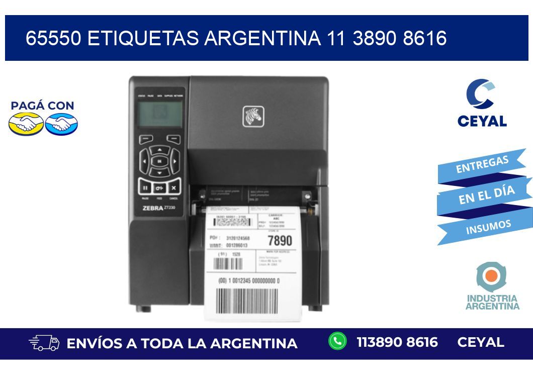 65550 ETIQUETAS ARGENTINA 11 3890 8616