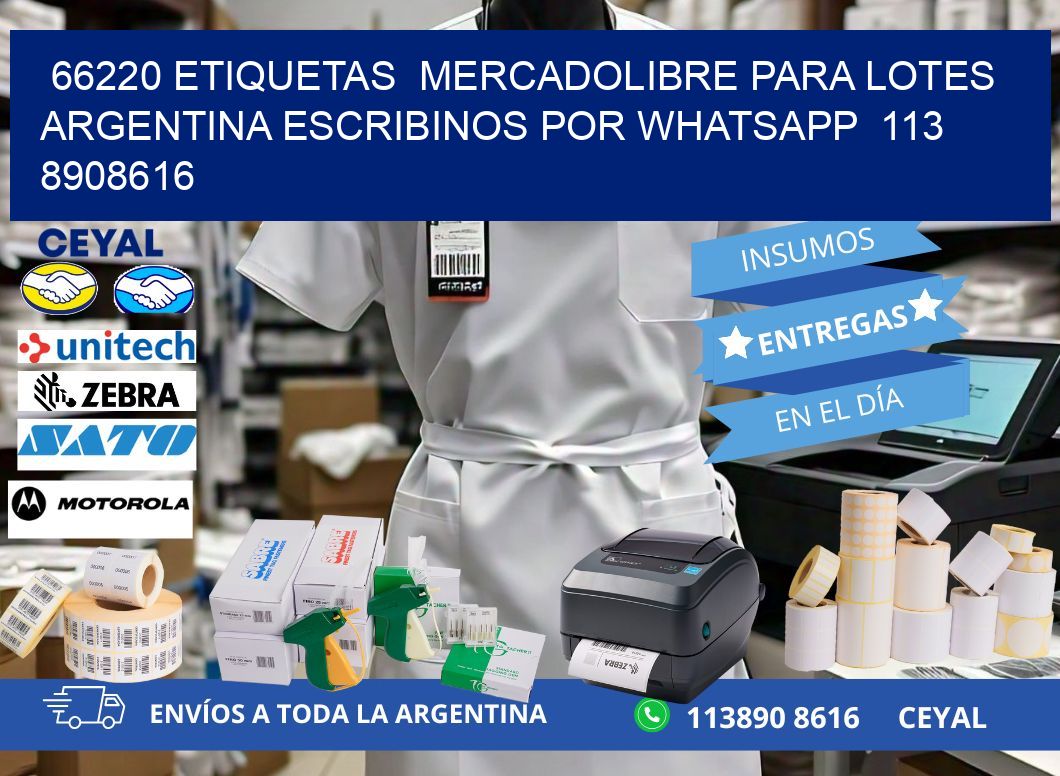 66220 ETIQUETAS  MERCADOLIBRE PARA LOTES ARGENTINA ESCRIBINOS POR WHATSAPP  113 8908616
