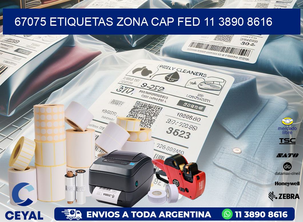 67075 ETIQUETAS ZONA CAP FED 11 3890 8616