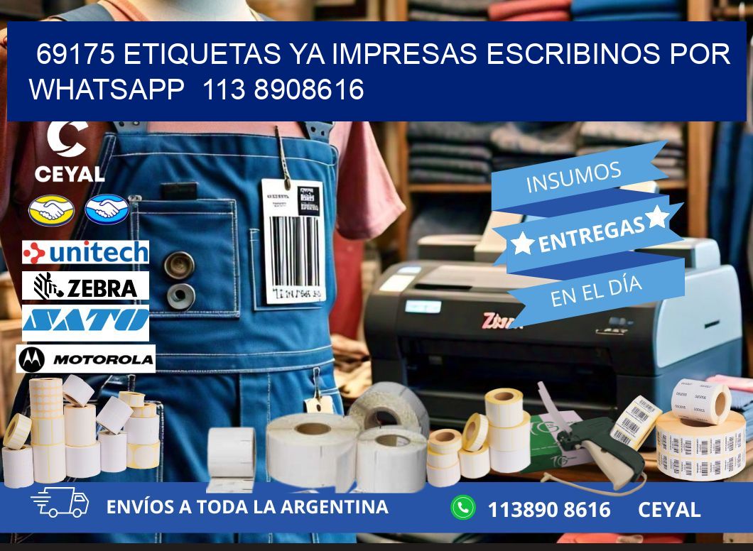 69175 ETIQUETAS YA IMPRESAS ESCRIBINOS POR WHATSAPP  113 8908616