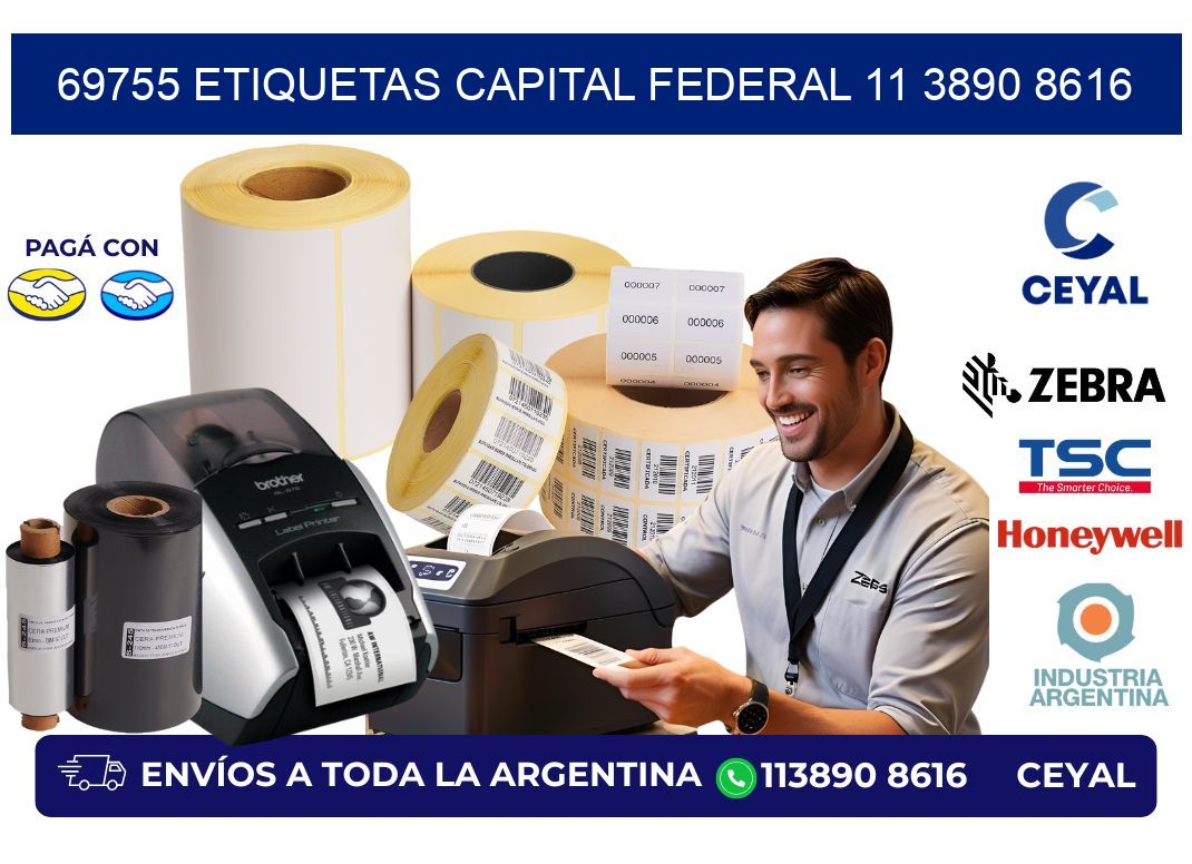69755 ETIQUETAS CAPITAL FEDERAL 11 3890 8616