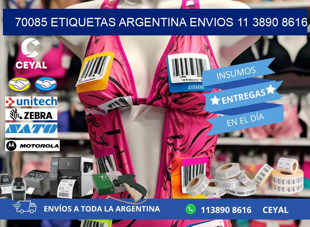 70085 ETIQUETAS ARGENTINA ENVIOS 11 3890 8616