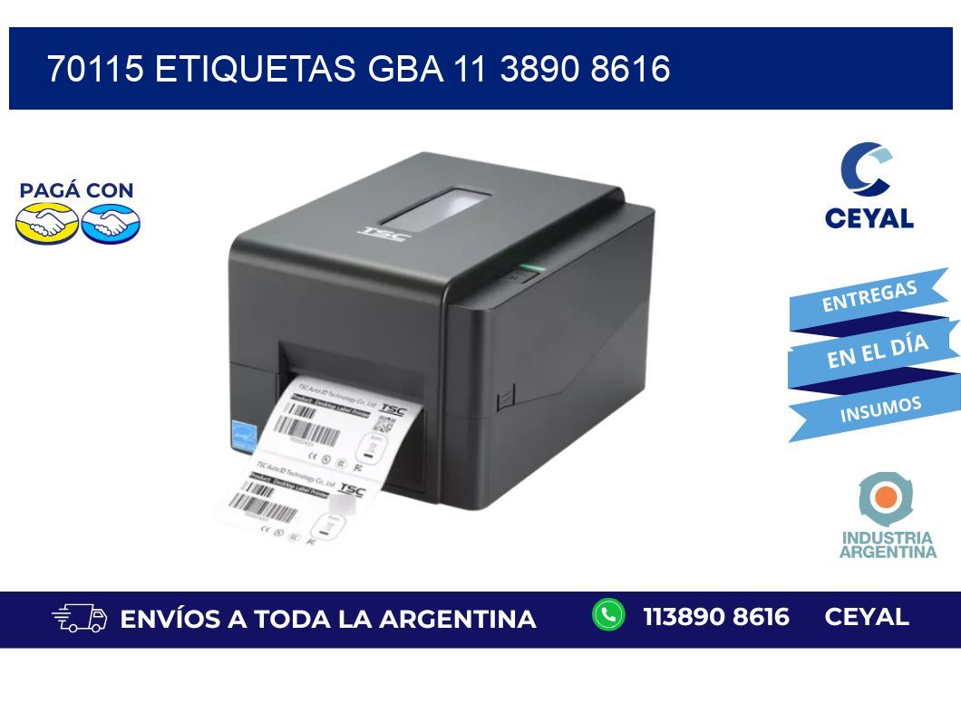 70115 ETIQUETAS GBA 11 3890 8616