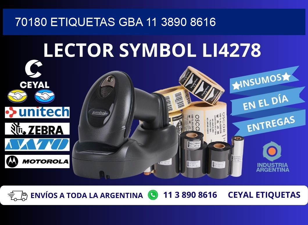 70180 ETIQUETAS GBA 11 3890 8616