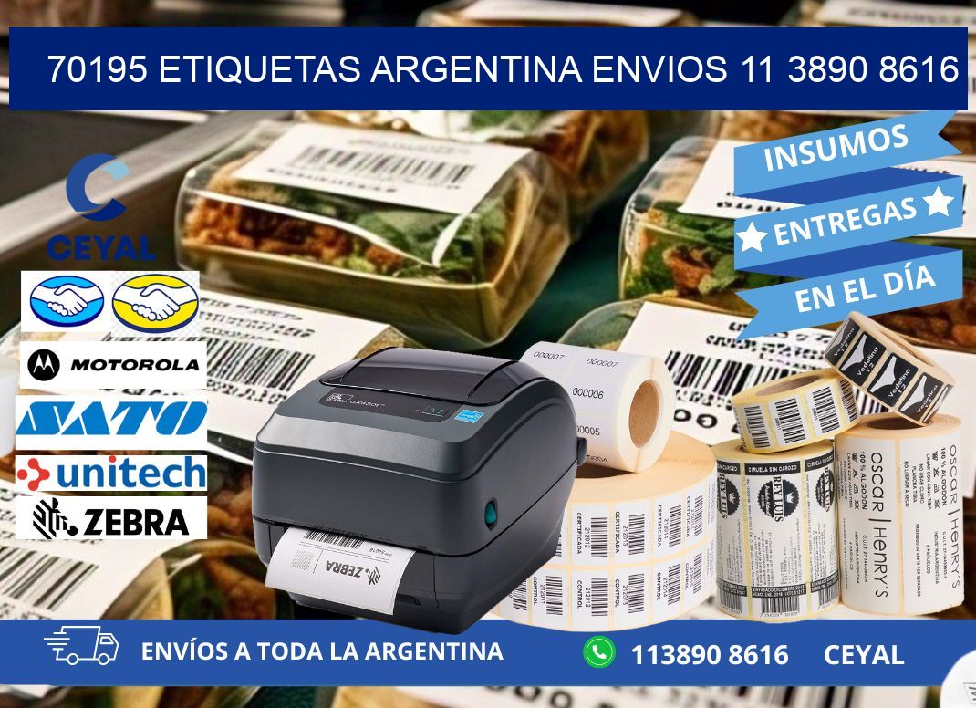 70195 ETIQUETAS ARGENTINA ENVIOS 11 3890 8616