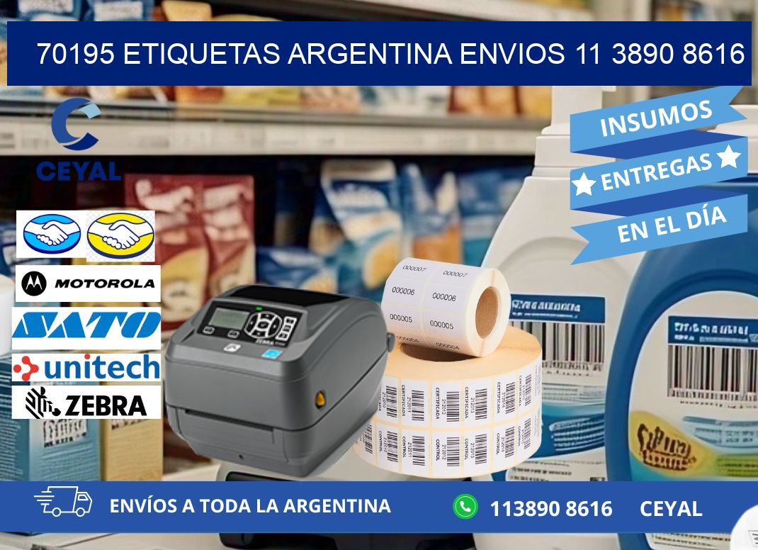 70195 ETIQUETAS ARGENTINA ENVIOS 11 3890 8616