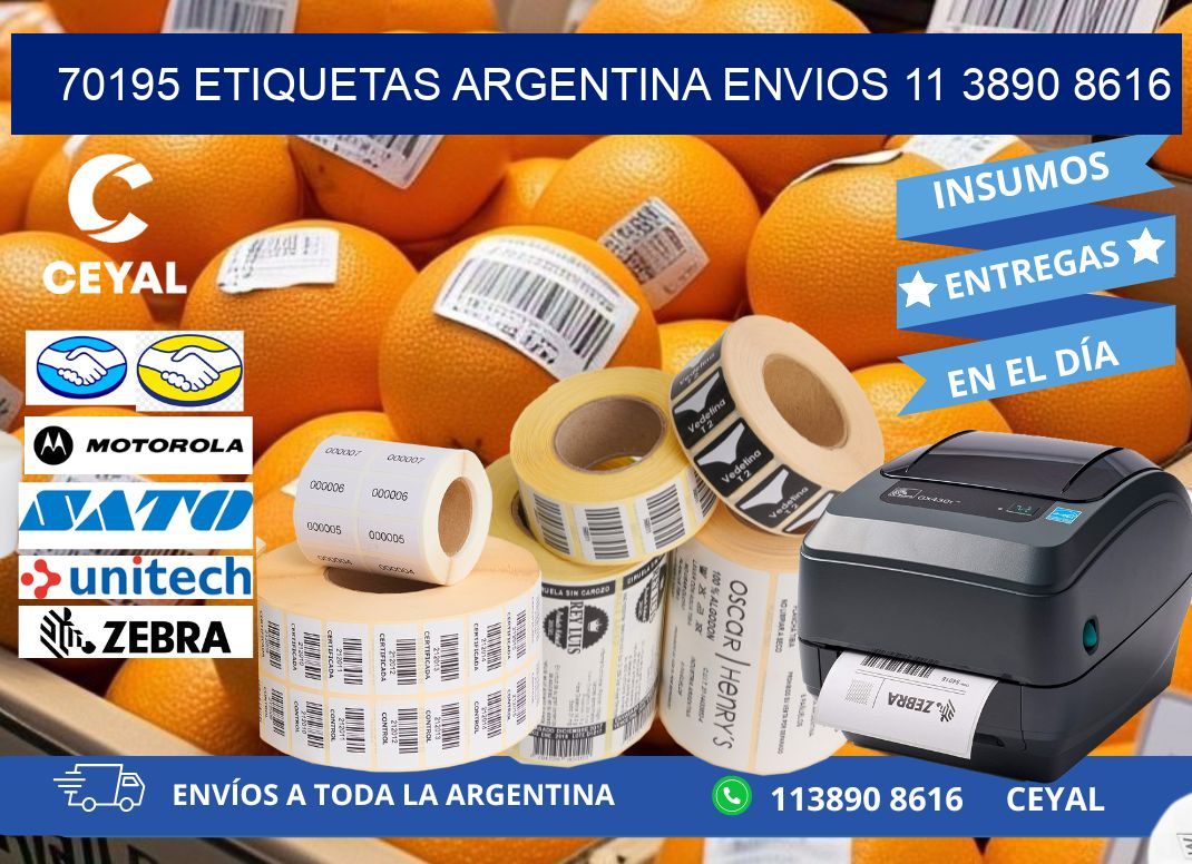 70195 ETIQUETAS ARGENTINA ENVIOS 11 3890 8616