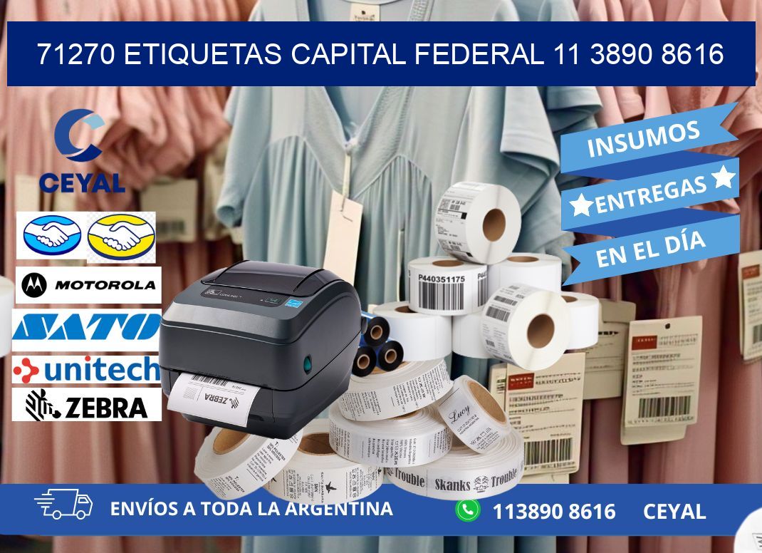 71270 ETIQUETAS CAPITAL FEDERAL 11 3890 8616