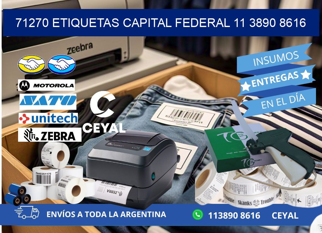 71270 ETIQUETAS CAPITAL FEDERAL 11 3890 8616