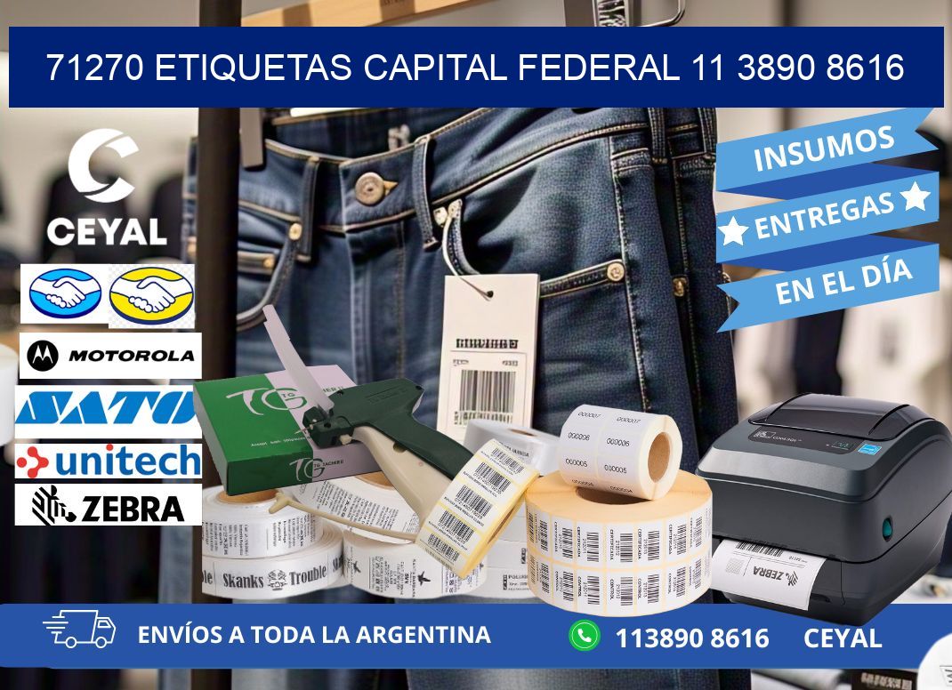 71270 ETIQUETAS CAPITAL FEDERAL 11 3890 8616