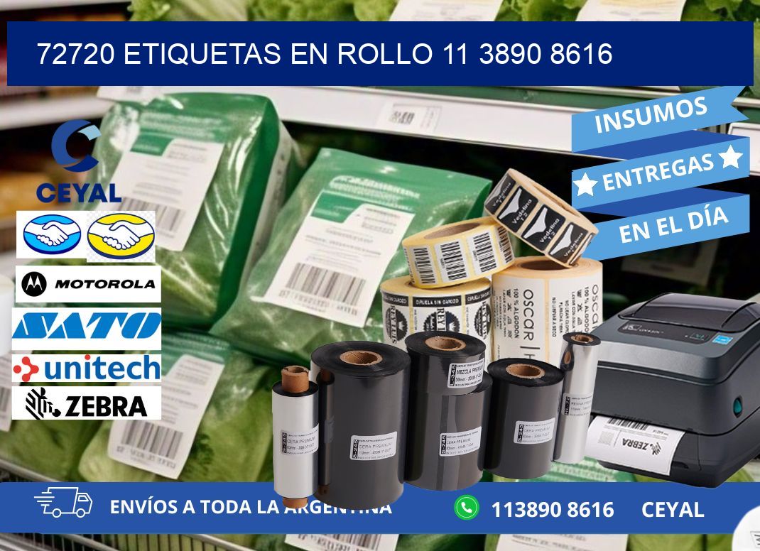 72720 ETIQUETAS EN ROLLO 11 3890 8616