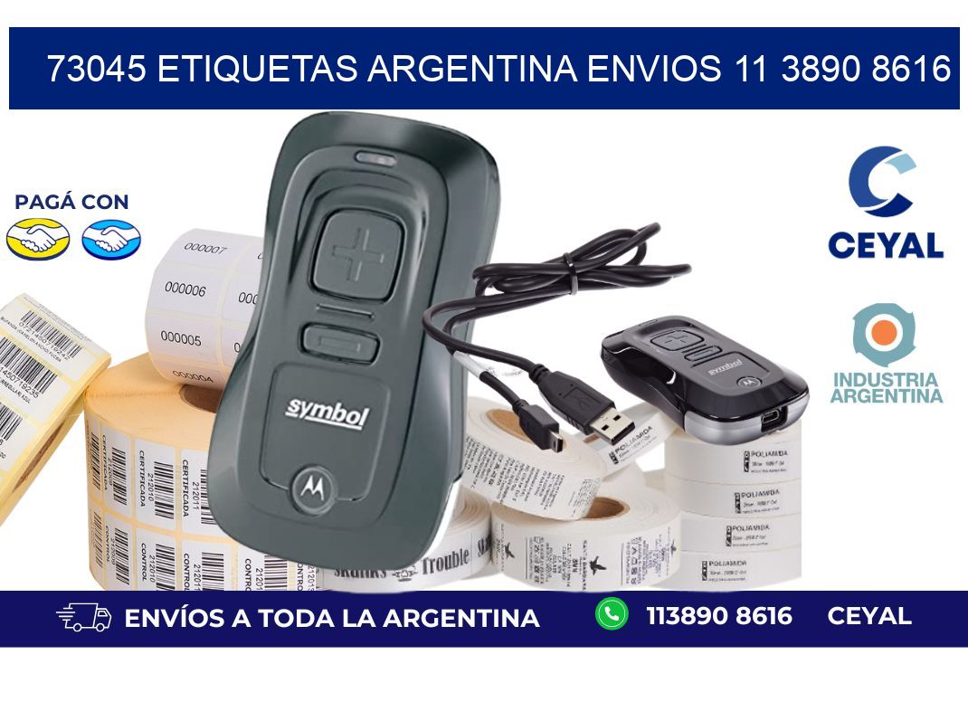 73045 ETIQUETAS ARGENTINA ENVIOS 11 3890 8616