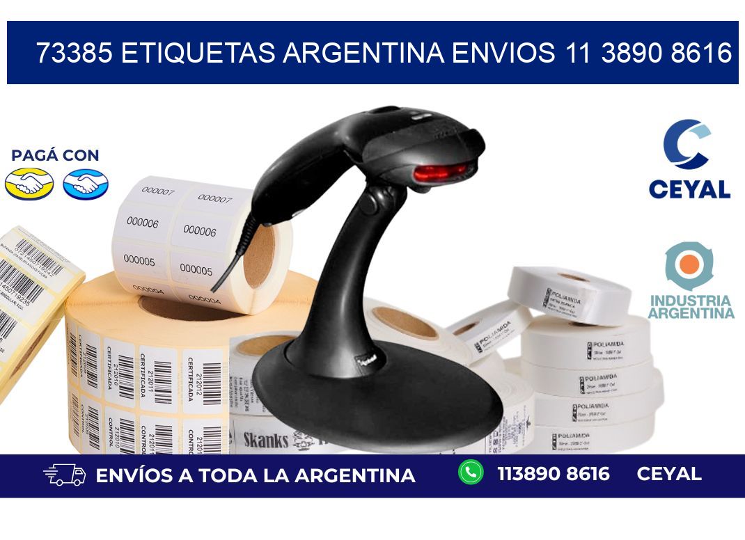 73385 ETIQUETAS ARGENTINA ENVIOS 11 3890 8616