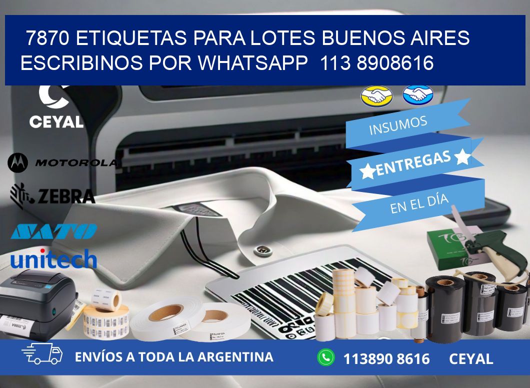 7870 ETIQUETAS PARA LOTES BUENOS AIRES ESCRIBINOS POR WHATSAPP  113 8908616