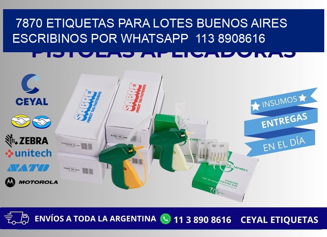 7870 ETIQUETAS PARA LOTES BUENOS AIRES ESCRIBINOS POR WHATSAPP  113 8908616