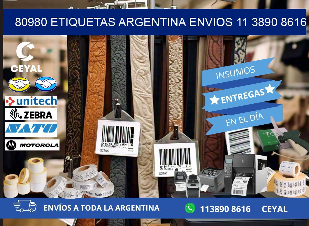 80980 ETIQUETAS ARGENTINA ENVIOS 11 3890 8616