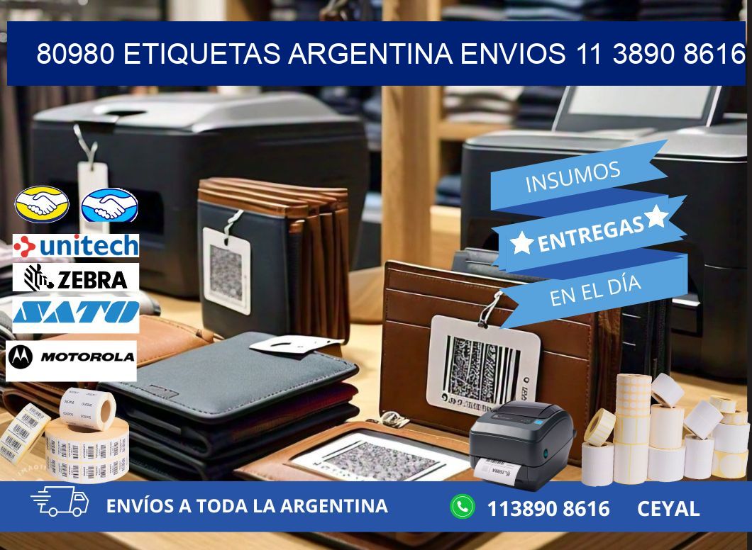 80980 ETIQUETAS ARGENTINA ENVIOS 11 3890 8616