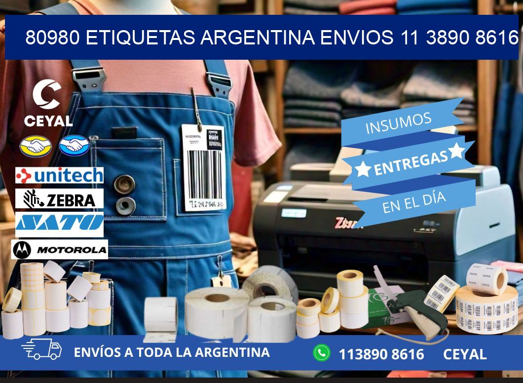 80980 ETIQUETAS ARGENTINA ENVIOS 11 3890 8616