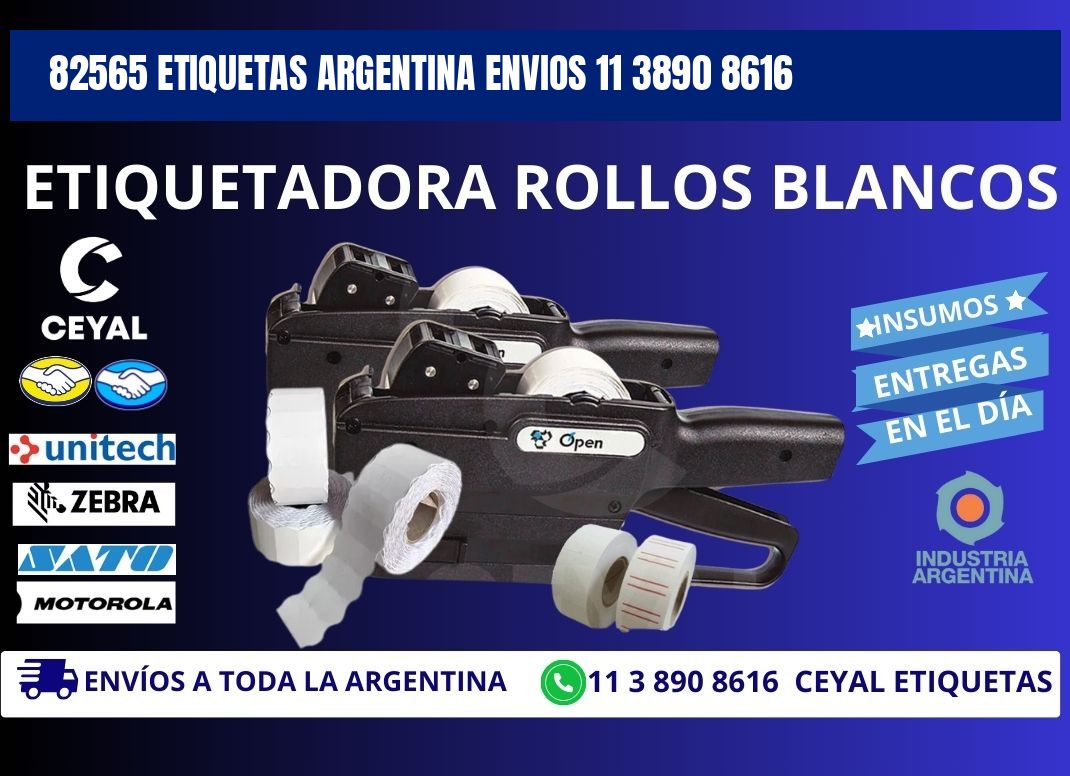 82565 ETIQUETAS ARGENTINA ENVIOS 11 3890 8616