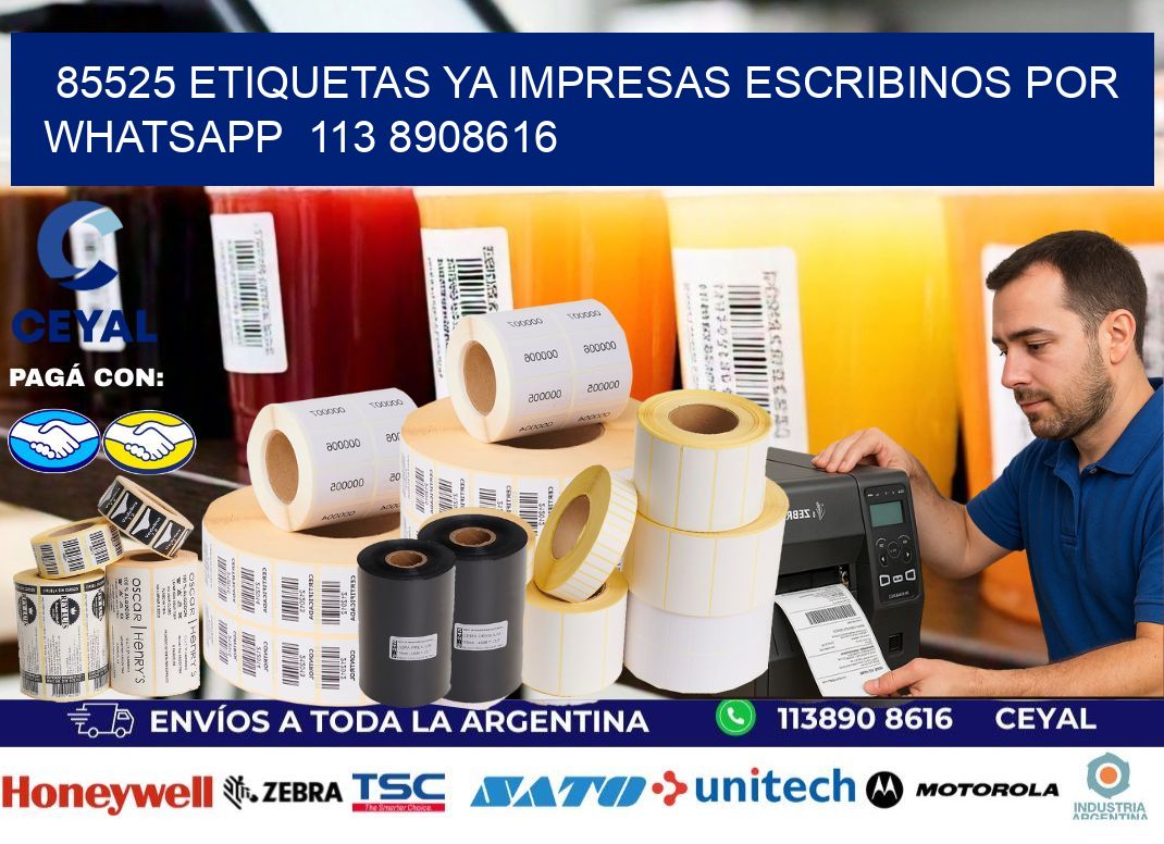 85525 ETIQUETAS YA IMPRESAS ESCRIBINOS POR WHATSAPP  113 8908616