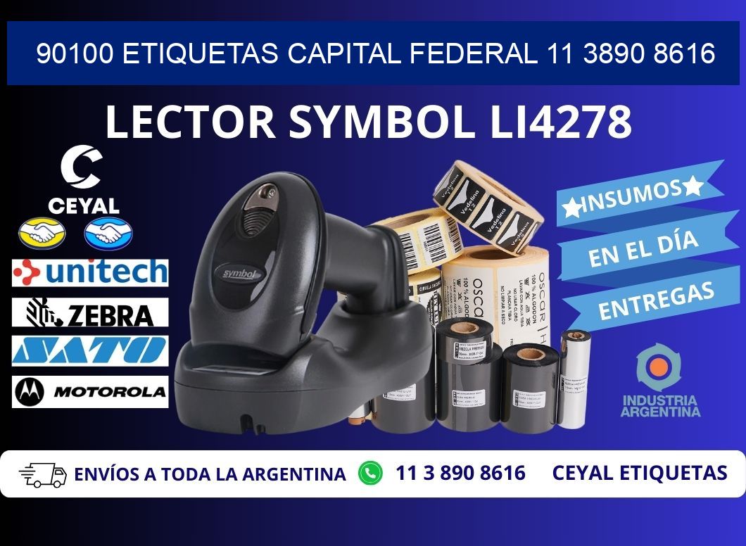 90100 ETIQUETAS CAPITAL FEDERAL 11 3890 8616