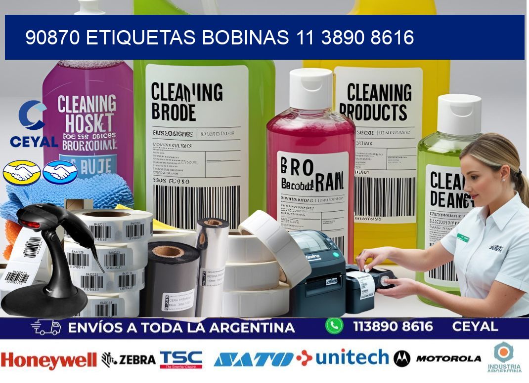90870 ETIQUETAS BOBINAS 11 3890 8616