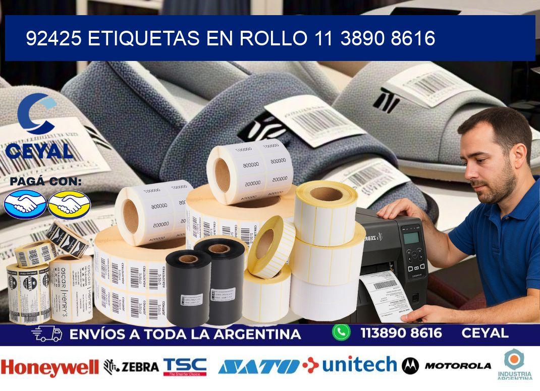 92425 ETIQUETAS EN ROLLO 11 3890 8616