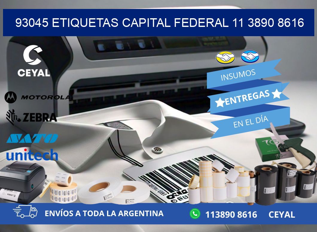 93045 ETIQUETAS CAPITAL FEDERAL 11 3890 8616