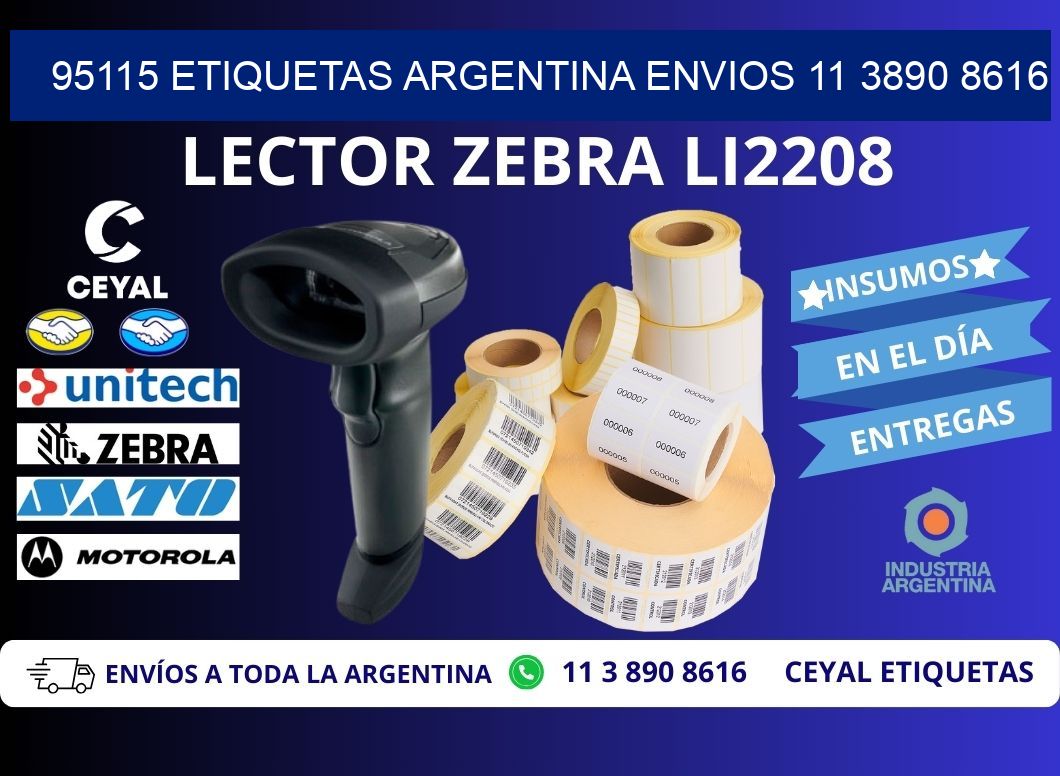 95115 ETIQUETAS ARGENTINA ENVIOS 11 3890 8616