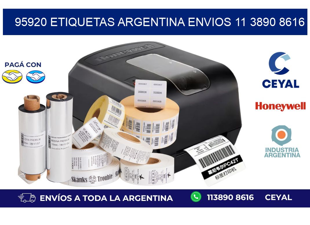 95920 ETIQUETAS ARGENTINA ENVIOS 11 3890 8616