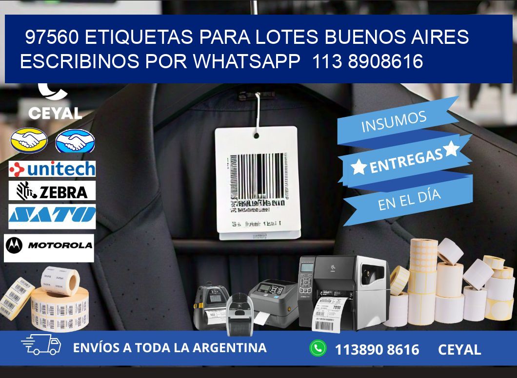 97560 ETIQUETAS PARA LOTES BUENOS AIRES ESCRIBINOS POR WHATSAPP  113 8908616