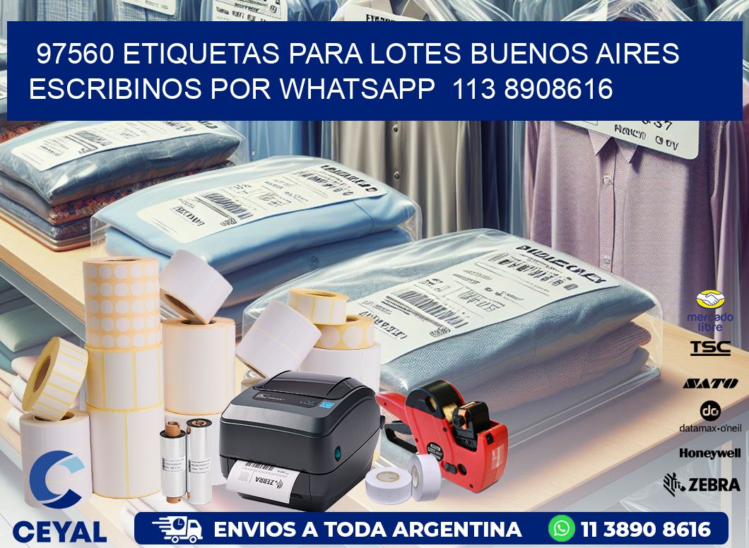 97560 ETIQUETAS PARA LOTES BUENOS AIRES ESCRIBINOS POR WHATSAPP  113 8908616