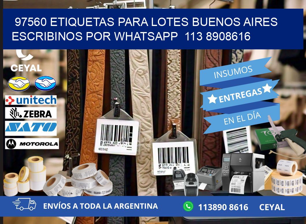 97560 ETIQUETAS PARA LOTES BUENOS AIRES ESCRIBINOS POR WHATSAPP  113 8908616