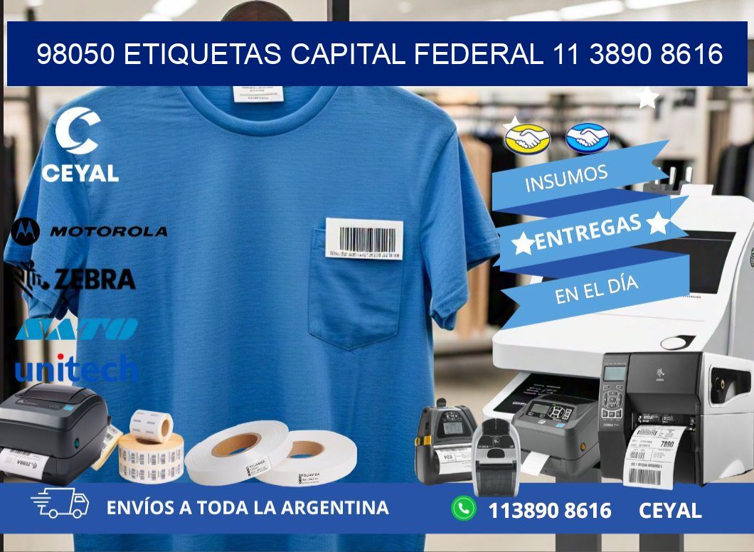 98050 ETIQUETAS CAPITAL FEDERAL 11 3890 8616
