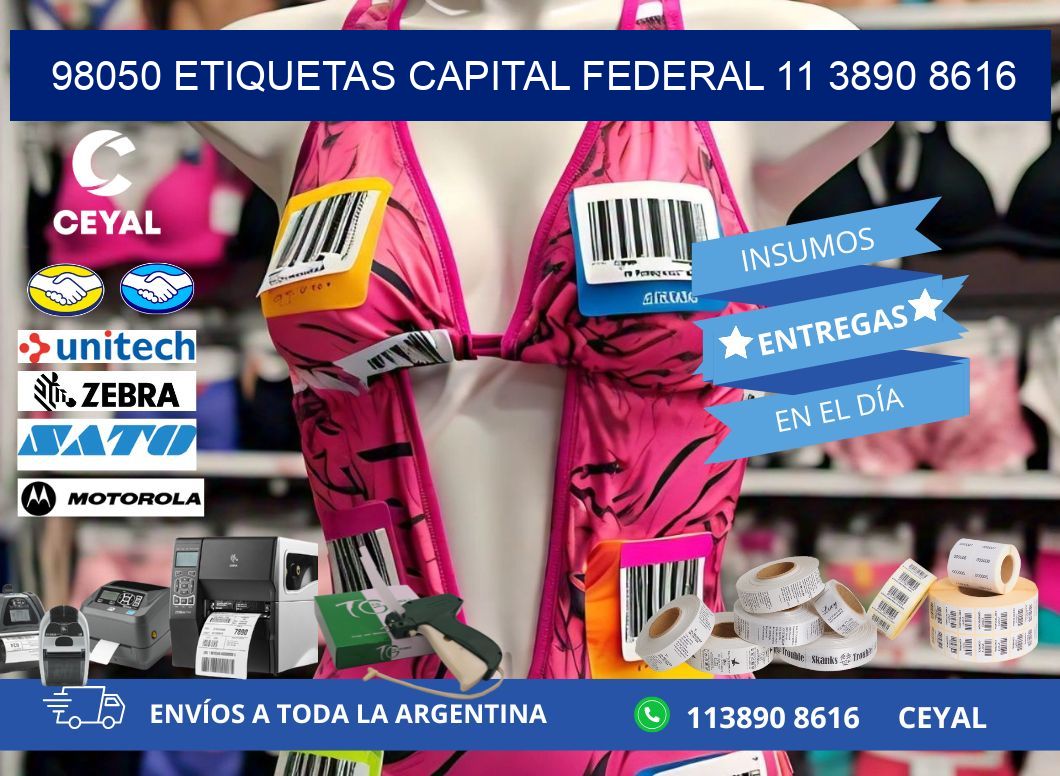98050 ETIQUETAS CAPITAL FEDERAL 11 3890 8616