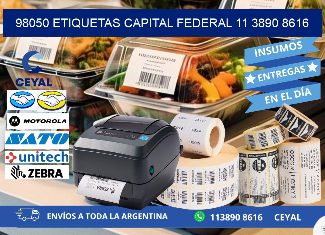 98050 ETIQUETAS CAPITAL FEDERAL 11 3890 8616