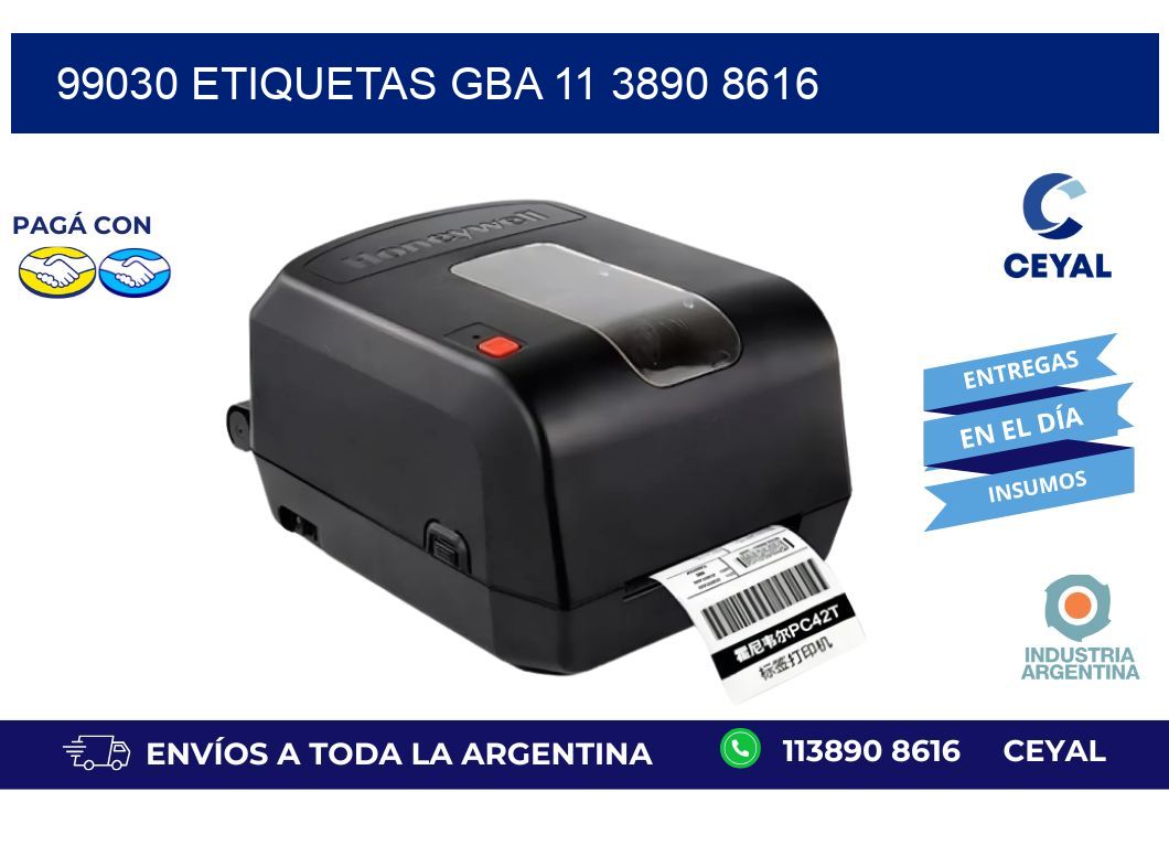 99030 ETIQUETAS GBA 11 3890 8616