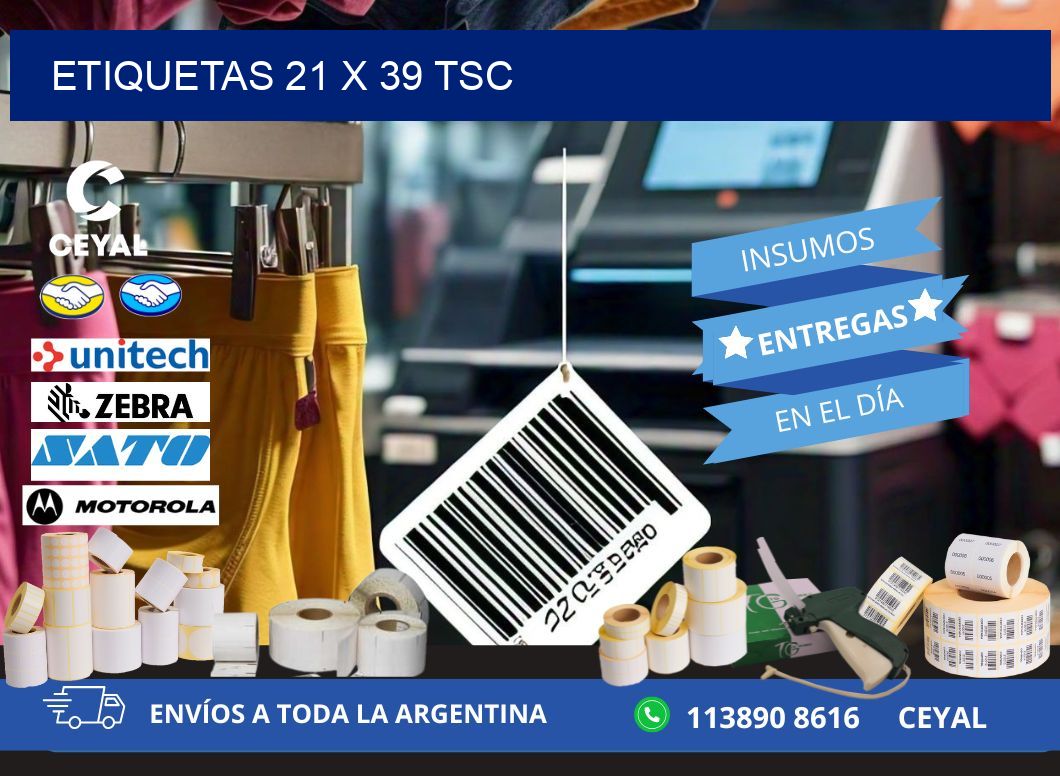ETIQUETAS 21 x 39 TSC
