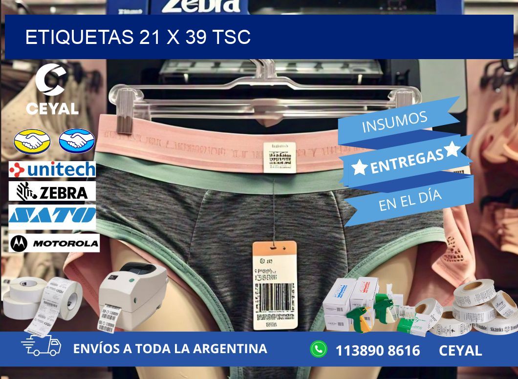 ETIQUETAS 21 x 39 TSC
