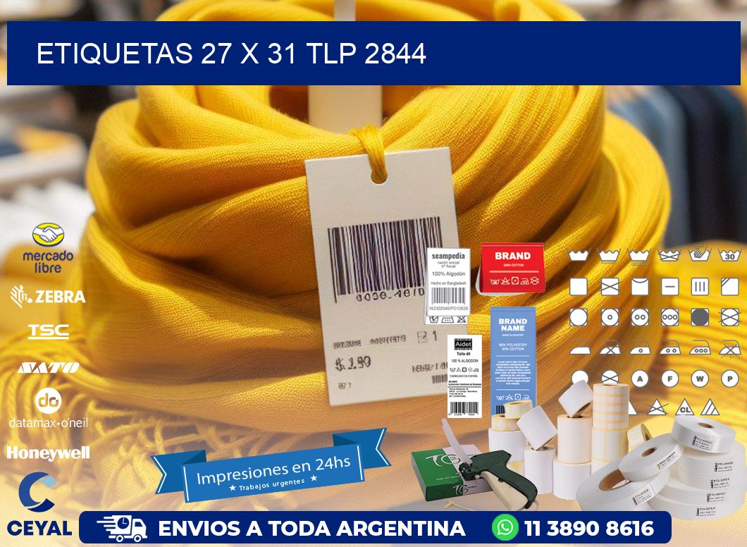 ETIQUETAS 27 x 31 TLP 2844