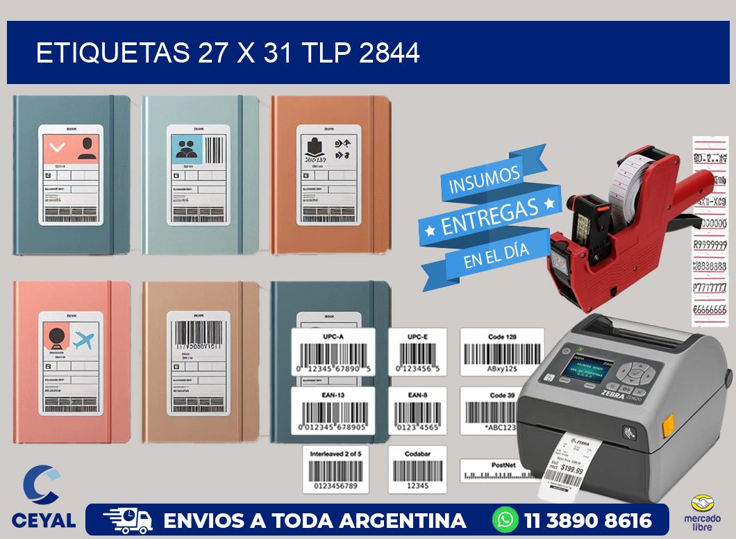 ETIQUETAS 27 x 31 TLP 2844